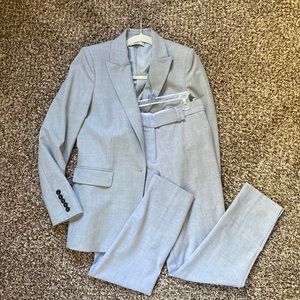 Mango Moden Grey Blazer and Suit Pants Set Size 6